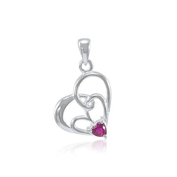 3 Heart Together Silver Pendant TPD2974 - Jewelry